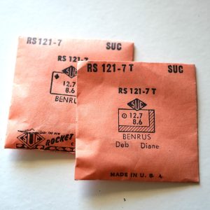 Verre montre SUC RS 121-7/7T - BENRUS - 12,7x8,6 [NOS] (Crystal)