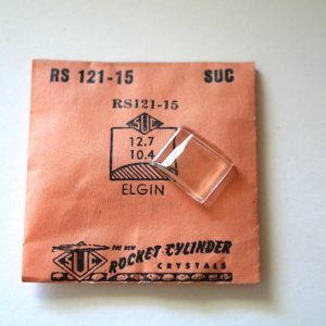 Verre montre SUC RS 121-15 - ELGIN - 12,7x10,4 [NOS] (Watch crystal)