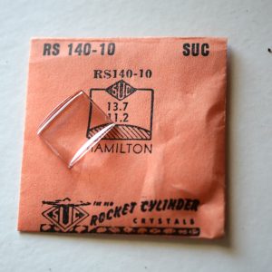 Verre montre SUC RS 140-10 - HAMILTON - 13,7x11,2 [NOS] (Watch crystal)