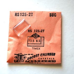 Verre montre SUC RS 125-2T - TIMEX - 13,5x8,5 [NOS] (Watch crystal)