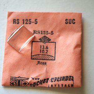 Verre montre SUC RS 125-5 - ROSS - 13,6x10,2 [NOS] (Watch crystal)