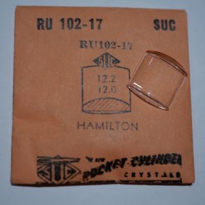 Verre montre SUC RU 102-17 - HAMILTON - 12,2x12 [NOS] (Watch crystal)