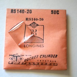 Verre montre SUC RS 140-20 - LONGINES - 13,7x13,1 [NOS] (Watch crystal)