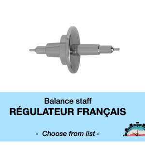 N°724 Axe de balancier - RÉGULATEUR FRANÇAIS (RF) - Menu déroulant [NOS]