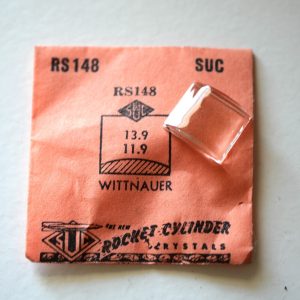 Verre montre SUC RS 148 - WITTNAUER - 13,9x11,9 [NOS] (Watch crystal)