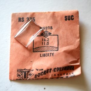 Verre montre SUC RS 275 - LIBERTY - 16,2x11 [NOS] (Watch crystal)