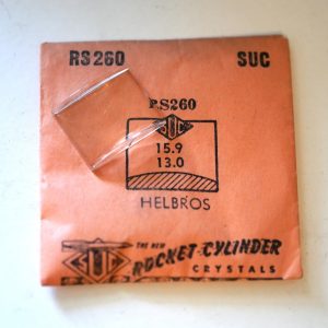 Verre montre SUC RS 260 - HELBROS - 15,9x13 [NOS] (Watch crystal)