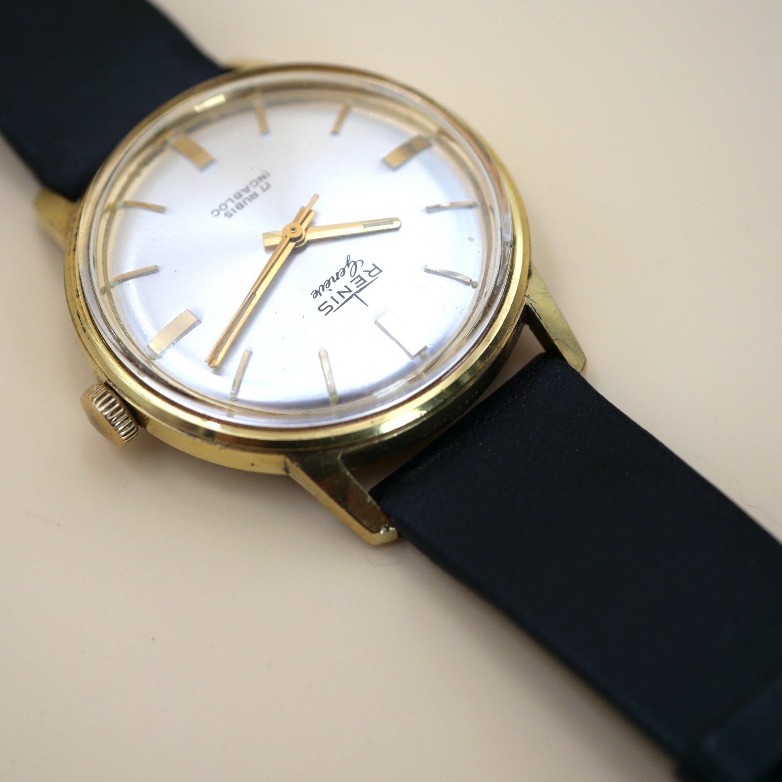 Montre RENIS Genève mécanique Vintage - ST 96 Incabloc - Révisée – Image 4