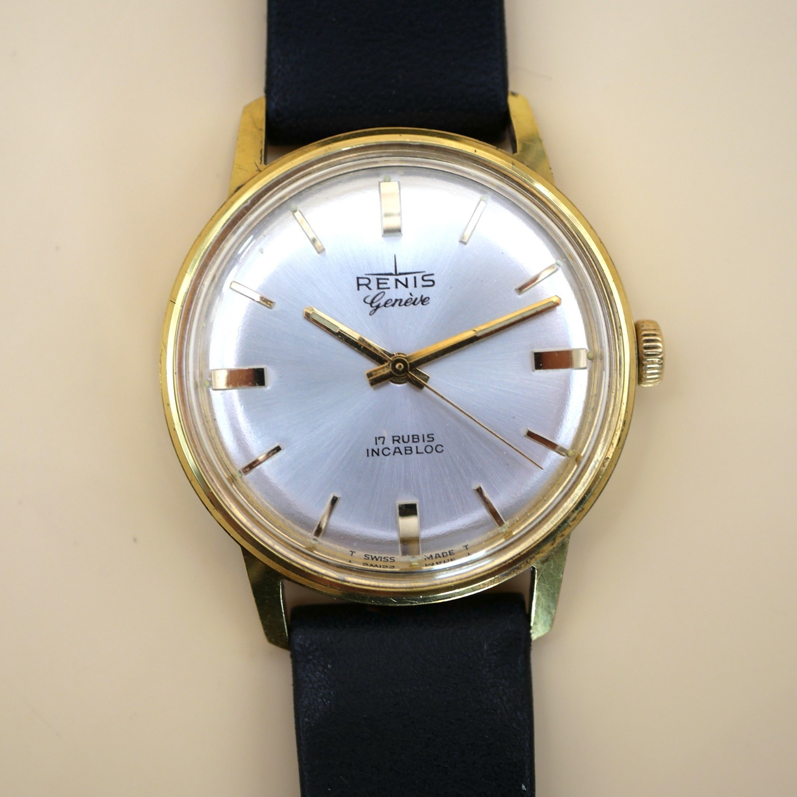 Montre RENIS Genève mécanique Vintage - ST 96 Incabloc - Révisée – Image 5