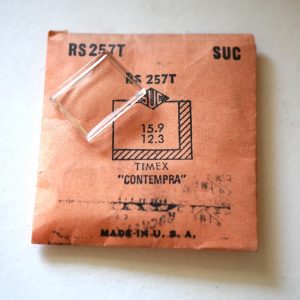 Verre montre SUC RS 257T - TIMEX - 15,9x12,3 [NOS] (Watch crystal)