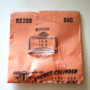 Verre montre SUC RS 290 - GRUEN - 16,4x10,2 [NOS] (Watch crystal)
