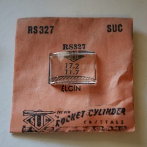 Verre montre SUC RS 327 - ELGIN - 17,2x11,7 [NOS] (Watch crystal)