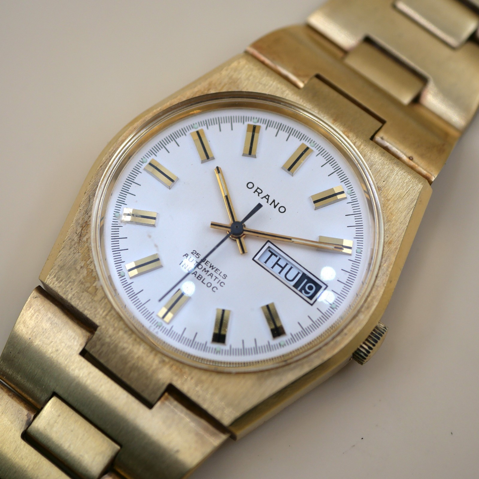 Montre ORANO automatic Incabloc Vintage - Cal. ETA 2789-1 - New old stock