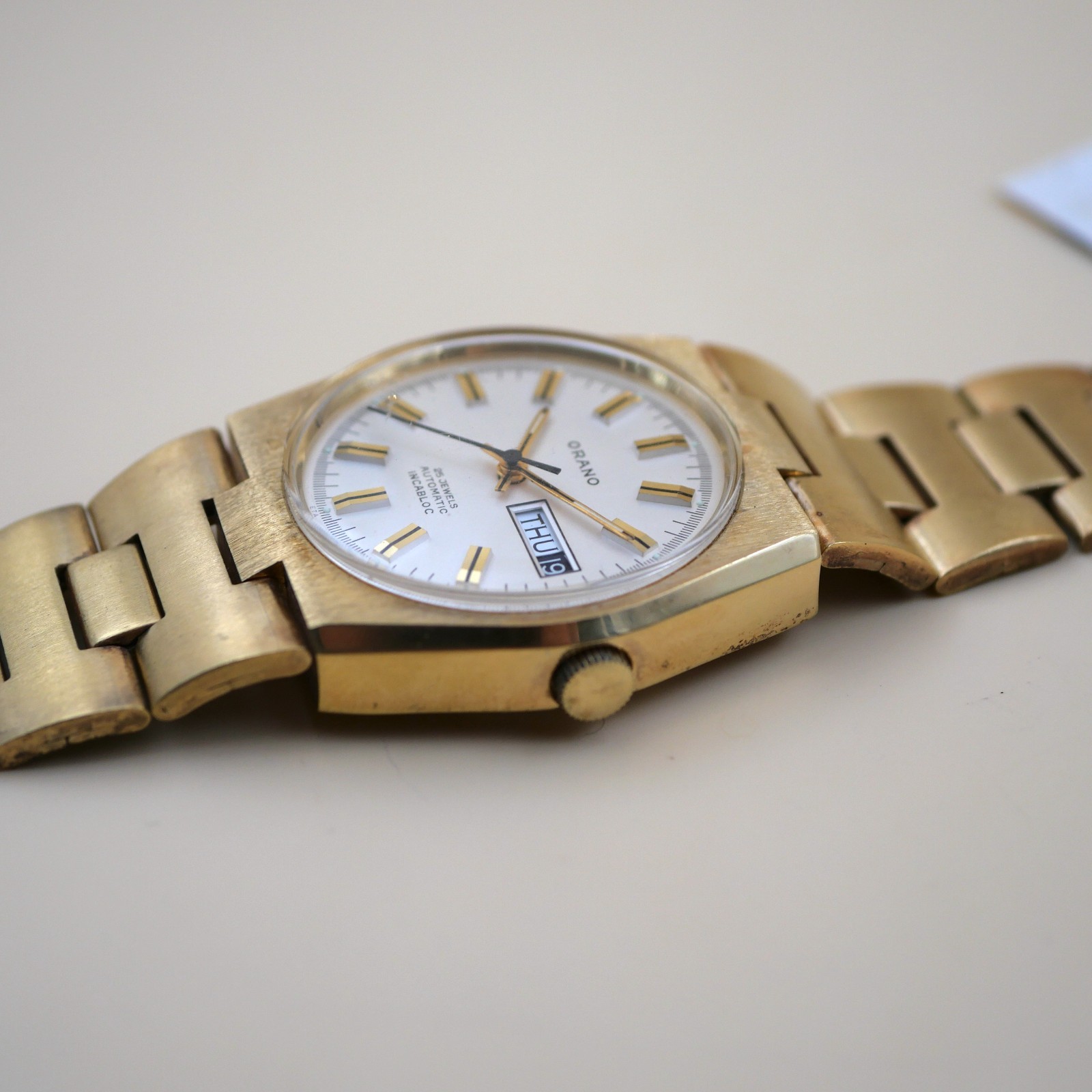 Montre ORANO automatic Incabloc Vintage - Cal. ETA 2789-1 - New old stock – Image 2
