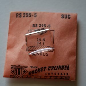 Verre montre SUC RS 295-5 - BENRUS - 16,6x14,1 [NOS] (Watch crystal)