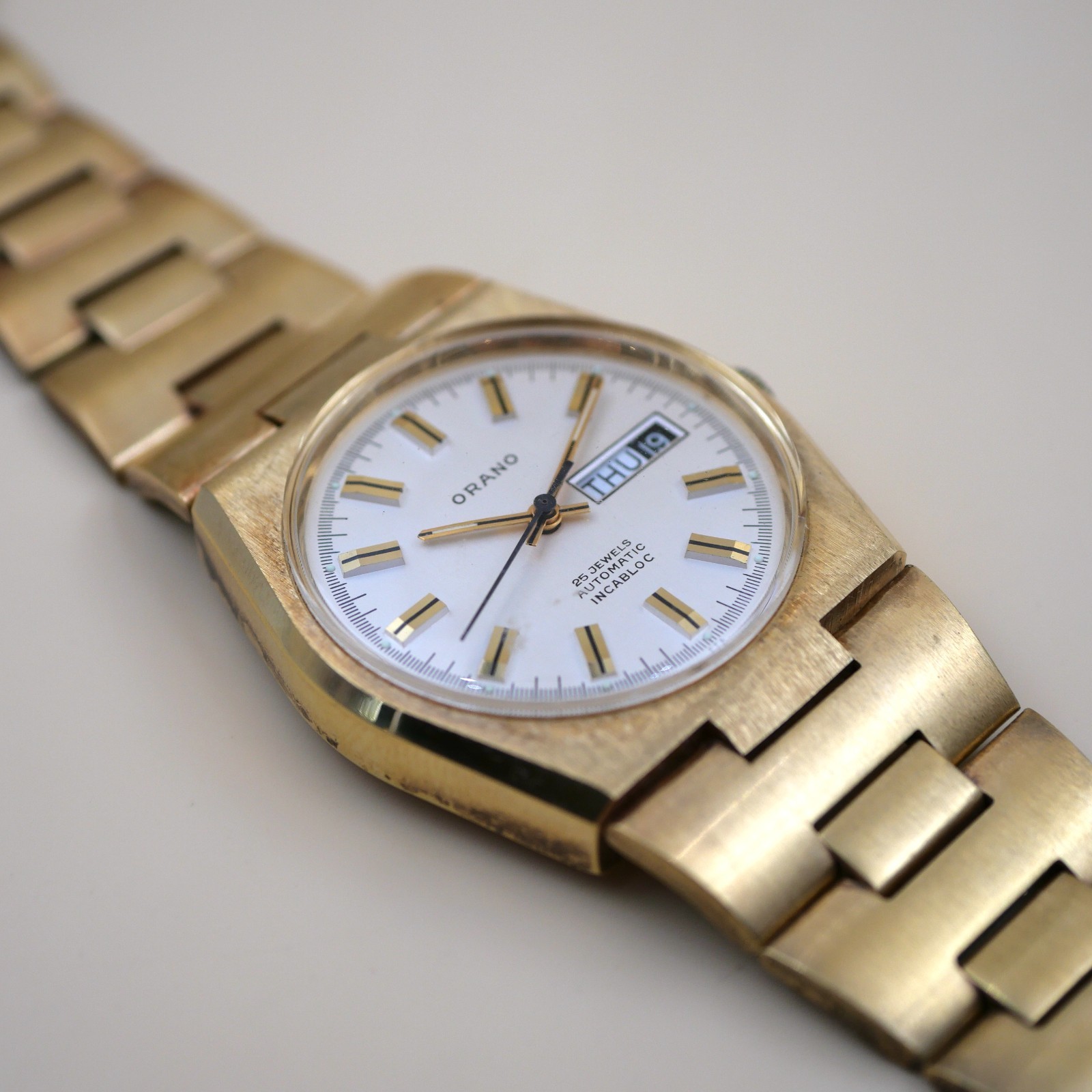 Montre ORANO automatic Incabloc Vintage - Cal. ETA 2789-1 - New old stock – Image 3