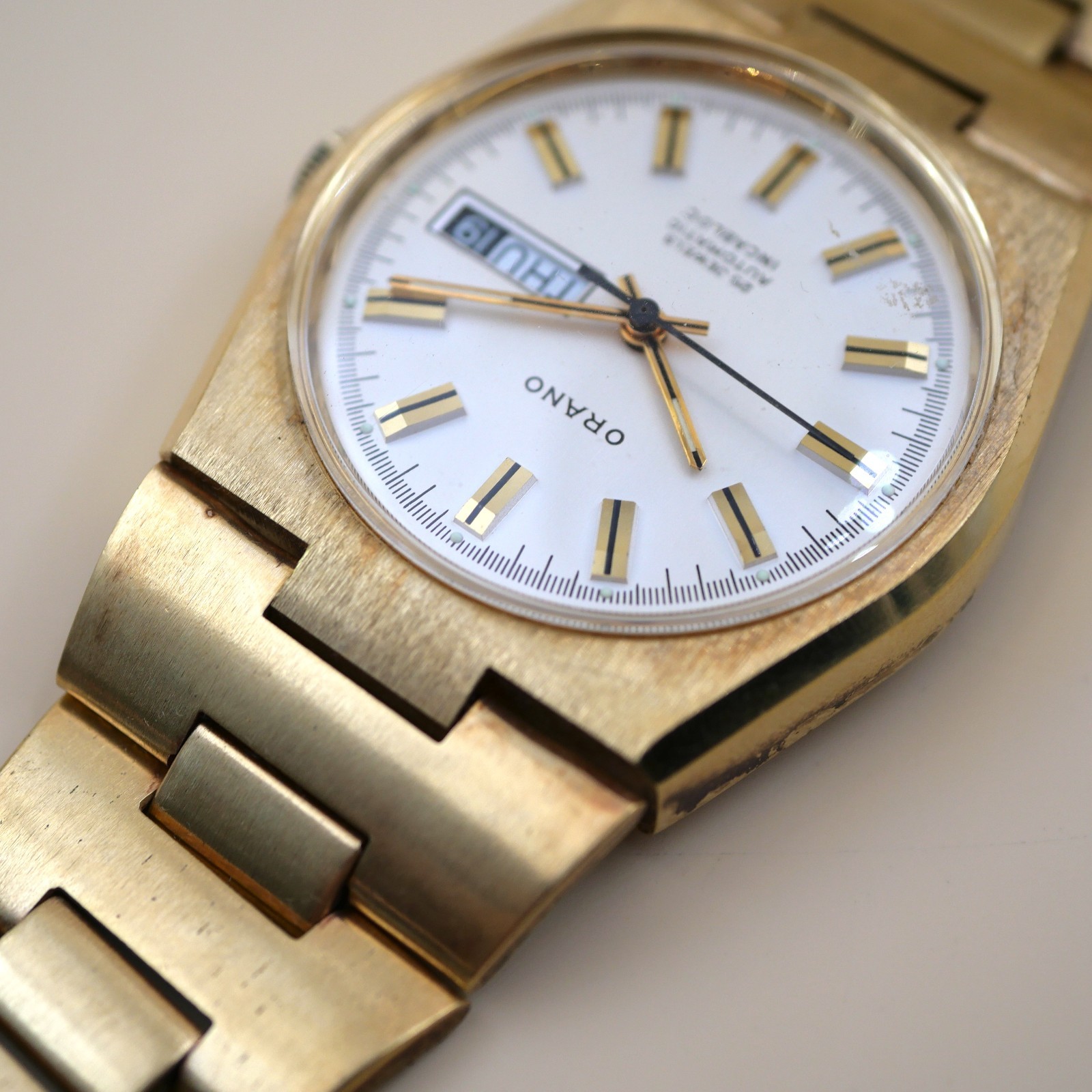 Montre ORANO automatic Incabloc Vintage - Cal. ETA 2789-1 - New old stock – Image 4