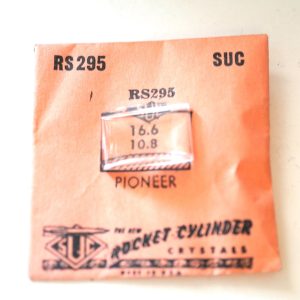 Verre montre SUC RS 295 - PIONEER - 16,6x10,8 [NOS] (Watch crystal)