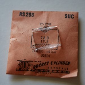 Verre montre SUC RS 298 - TIMEX 46108, 52801 - 16,8x13,8 [NOS] (Watch crystal)