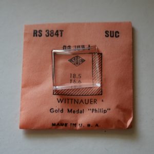 Verre montre SUC RS 384T - WITTNAUER - 18,5x16,6 [NOS] (Watch crystal)