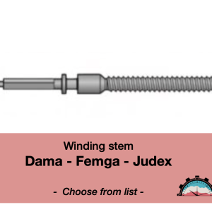 N°401 Tige de remontoir Dama (Femga, Judex) - Menu déroulant [NOS] Winding Stem