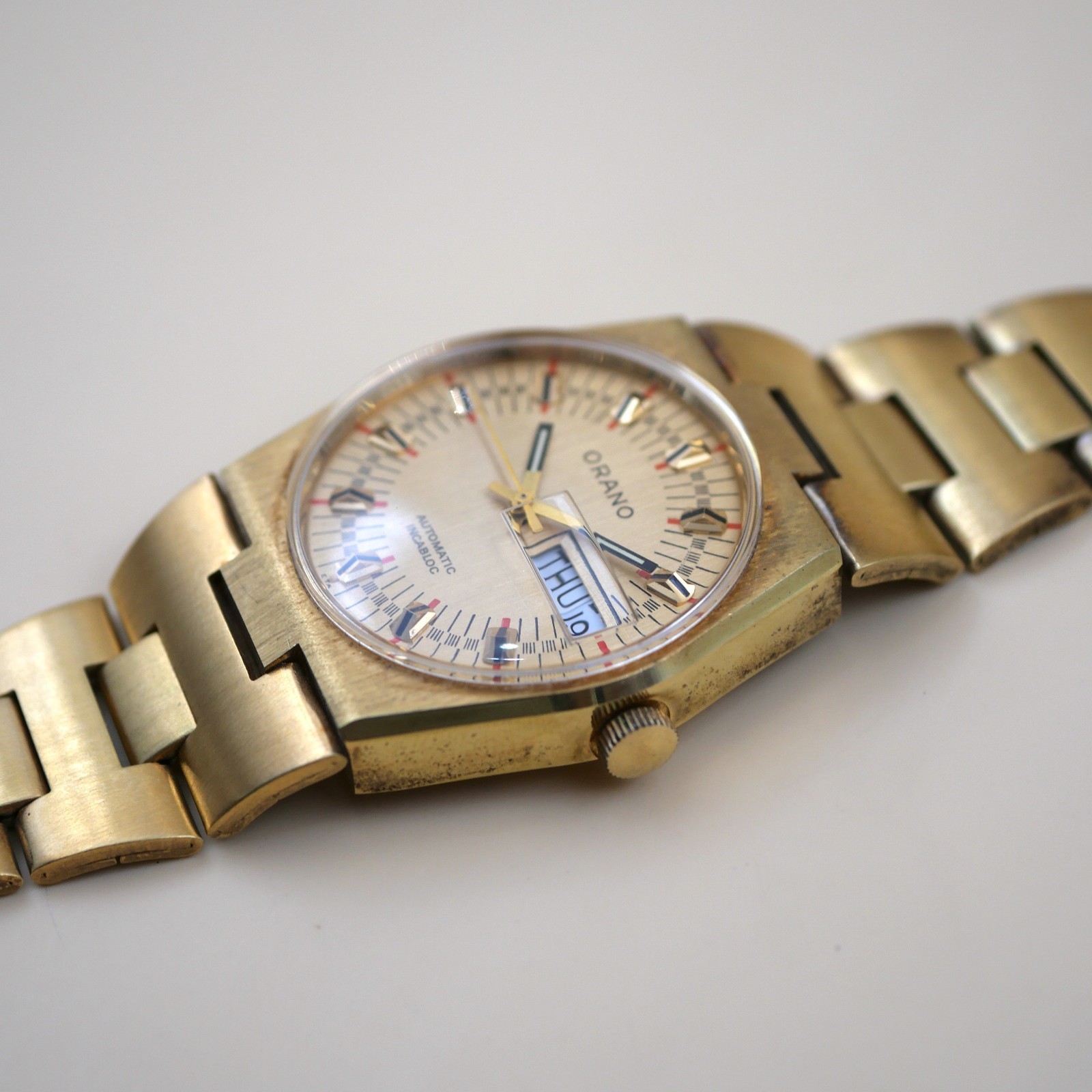 Montre ORANO automatic Incabloc Vintage - Cal. ETA 2789-1 - New old stock – Image 2