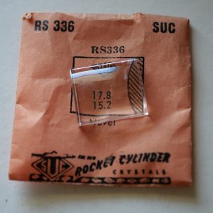 Verre montre SUC RS 336 - Nuvel - 17,8x15,2 [NOS] (Watch crystal)