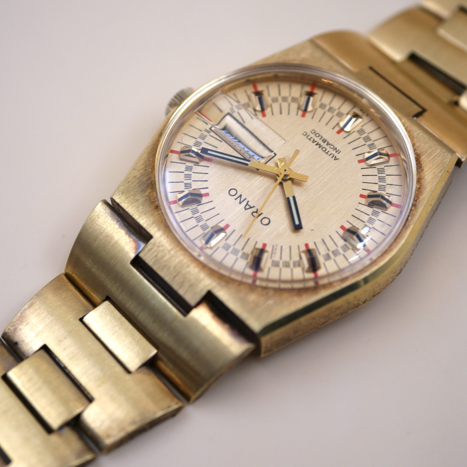 Montre ORANO automatic Incabloc Vintage - Cal. ETA 2789-1 - New old stock – Image 4