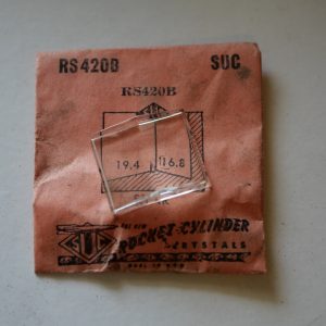 Verre montre SUC RS 420B - STAR - 19,4x16,8 [NOS] (Watch crystal)
