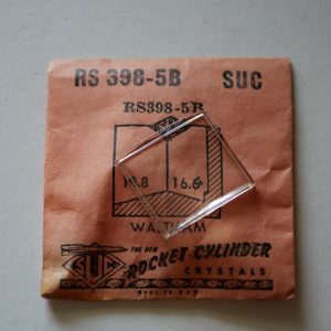 Verre montre SUC RS 398-5B - WALTHAM - 18,8x16,6 [NOS] (Watch crystal)