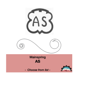 Ressort Barillet de Montre AS - CHOOSE FROM LIST - VIMETAL (Mainspring)