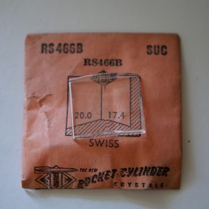 Verre montre SUC RS 466B - SWISS - 20x17,4 [NOS] (Watch crystal)
