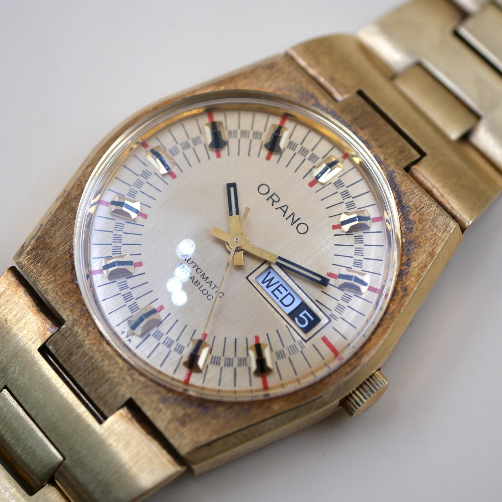Montre ORANO automatic Incabloc Vintage - Cal. ETA 2789-1 - New old stock
