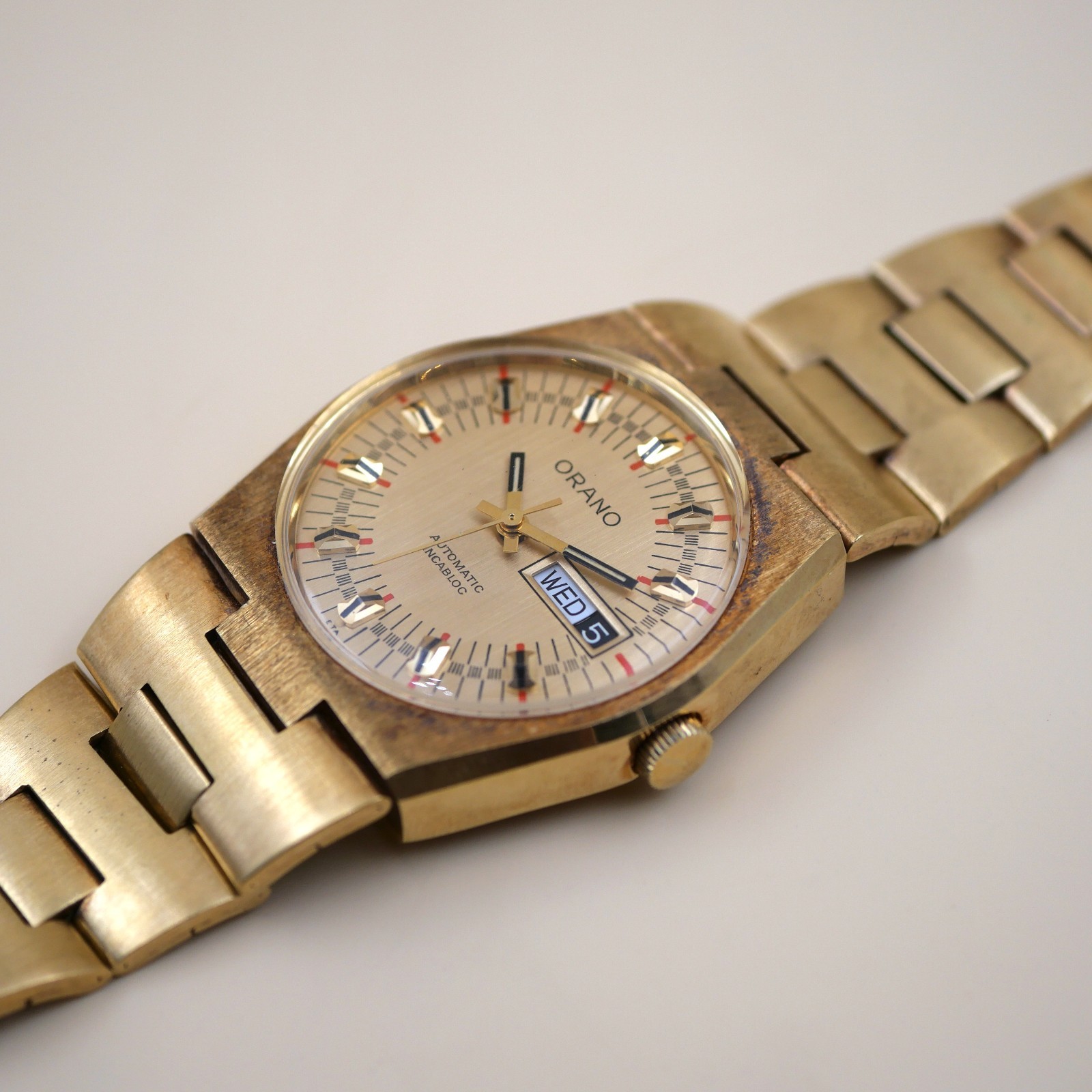 Montre ORANO automatic Incabloc Vintage - Cal. ETA 2789-1 - New old stock – Image 2