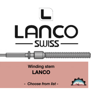 N°401 Tige de remontoir Lanco - Menu déroulant [NOS] Winding Stem