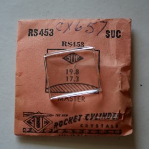 Verre montre SUC RS 453 - MASTER - 19,8x17,3 [NOS] (Watch crystal)