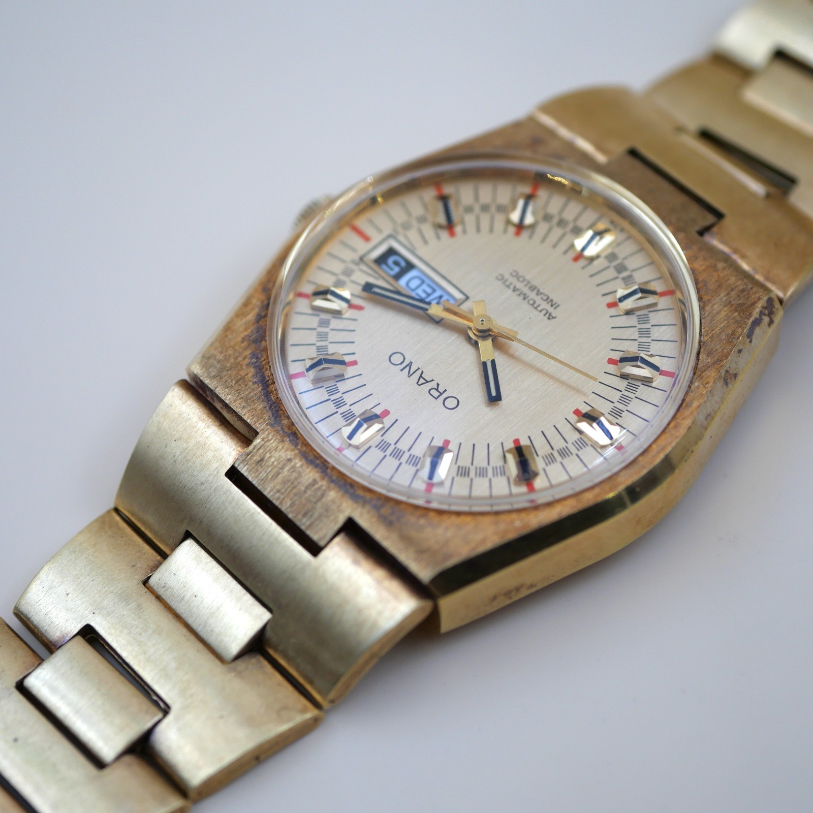Montre ORANO automatic Incabloc Vintage - Cal. ETA 2789-1 - New old stock – Image 4