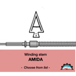 N°401 Tige de remontoir Amida - Menu déroulant [NOS] Winding Stem