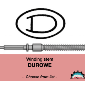 N°401 Tige de remontoir Durowe - Menu déroulant [NOS] Winding Stem
