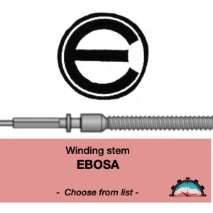 N°401 Tige de remontoir Ebosa - Menu déroulant [NOS] Winding Stem