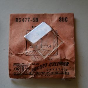 Verre montre SUC RS 477-5B - LONGINES - 20,6x17,9 [NOS] (Watch crystal)