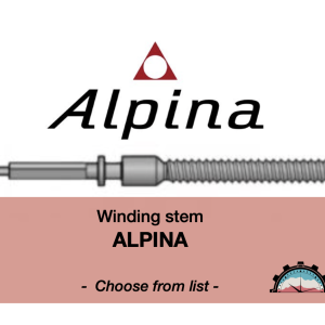 N°401 Tige de remontoir Alpîna - Menu déroulant [NOS] Winding Stem
