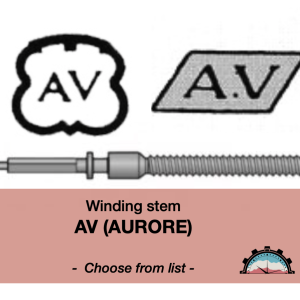 N°401 Tige de remontoir AV Aurore - Menu déroulant [NOS] Winding Stem