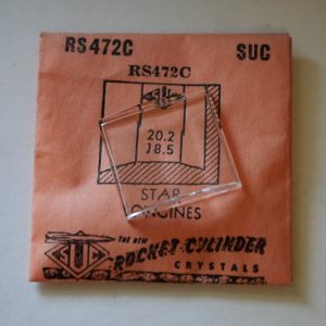 Verre montre SUC RS 472C - STAR LONGINES - 20,2x18,5 [NOS] (Watch crystal)