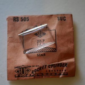 Verre montre SUC RS 505 - STAR - 20,7x14,9 [NOS] (Watch crystal)