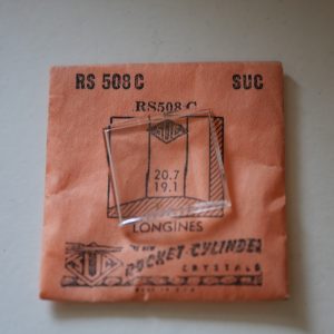 Verre montre SUC RS 508C - LONGINES - 20,7x19,1 [NOS] (Watch crystal)
