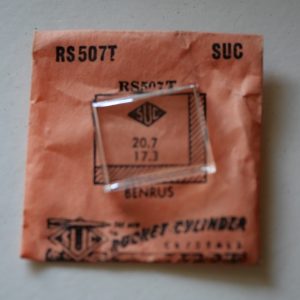 Verre montre SUC RS 507T - BENRUS - 20,7x17,3 [NOS] (Watch crystal)