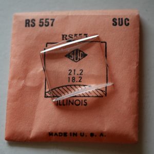 Verre montre SUC RS 557 - ILLINOIS - 21,2x18,2 [NOS] (Watch crystal)