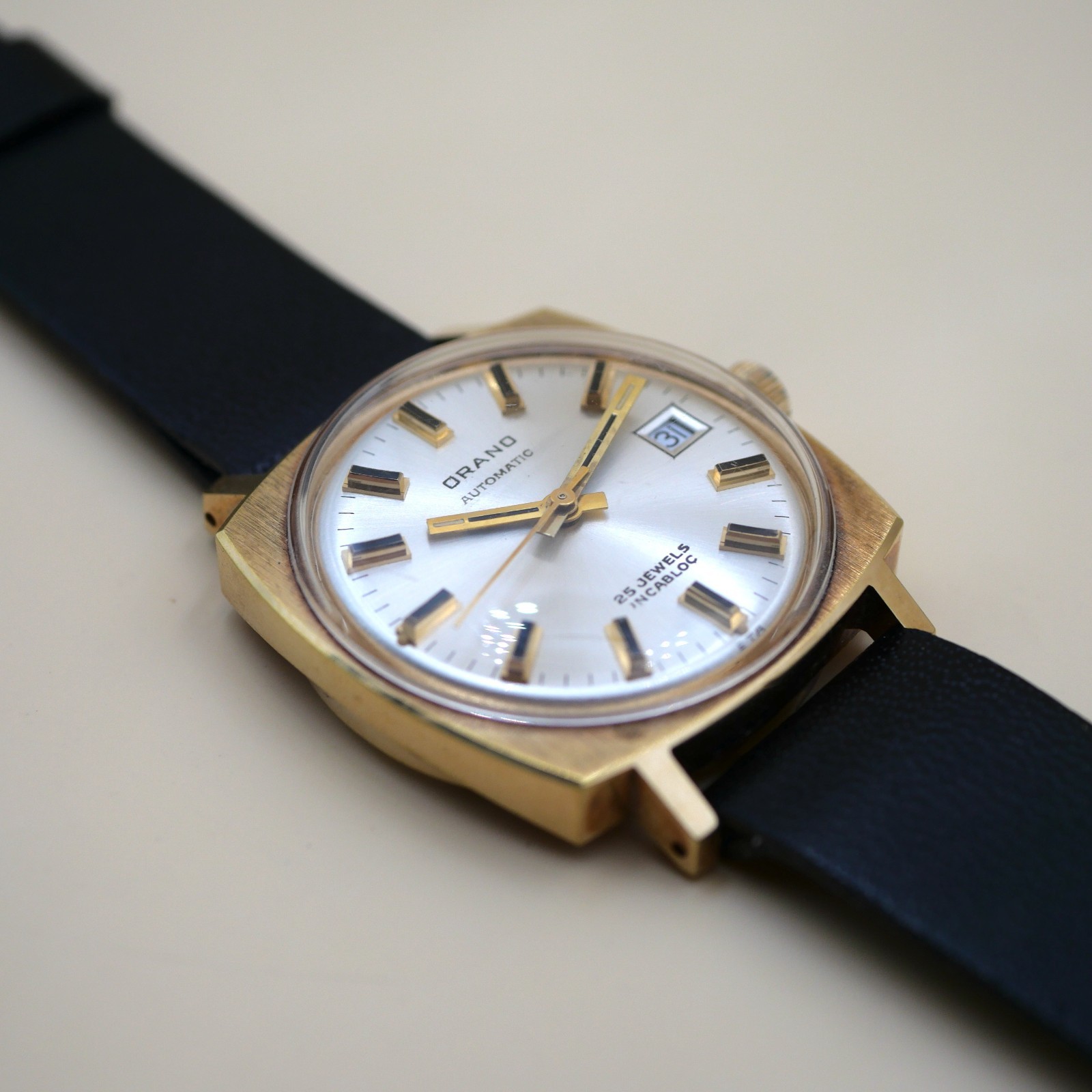 Montre ORANO automatic Incabloc Vintage - Cal. ETA 2783 - New old stock – Image 3