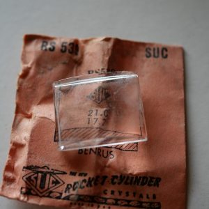 Verre montre SUC RS 538 - BENRUS - 21x17,2 [NOS] (Watch crystal)